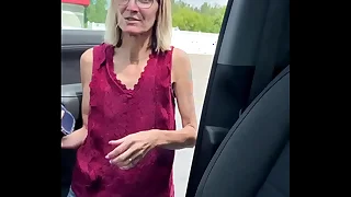 Tyro skinny granny getting a pov quickie creampie
